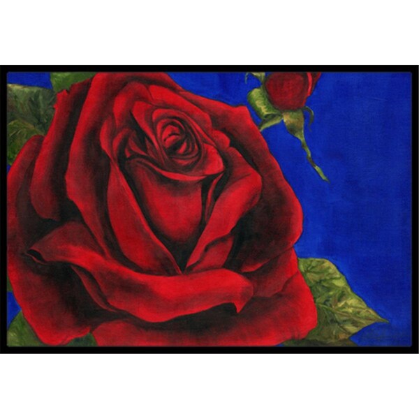 Carolines Treasures Rose by Malenda Trick Indoor or Outdoor Mat- 18 x 27 TMTR0226MAT - main